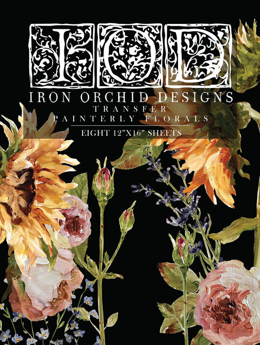 Painterly Florals IOD Transfer Pad