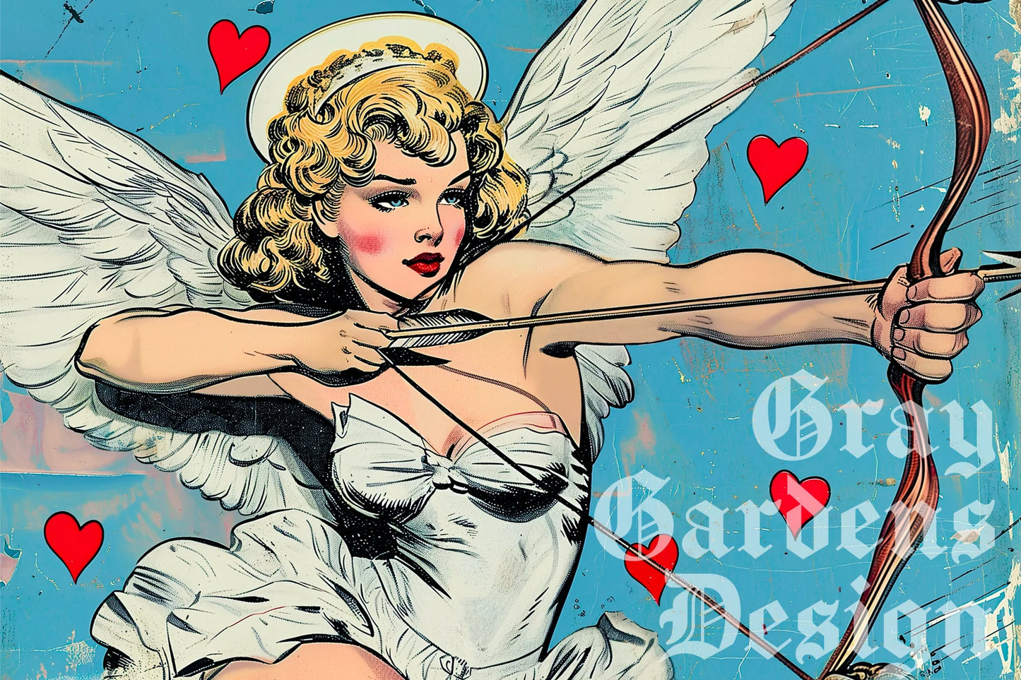 Cupid Decoupage Paper