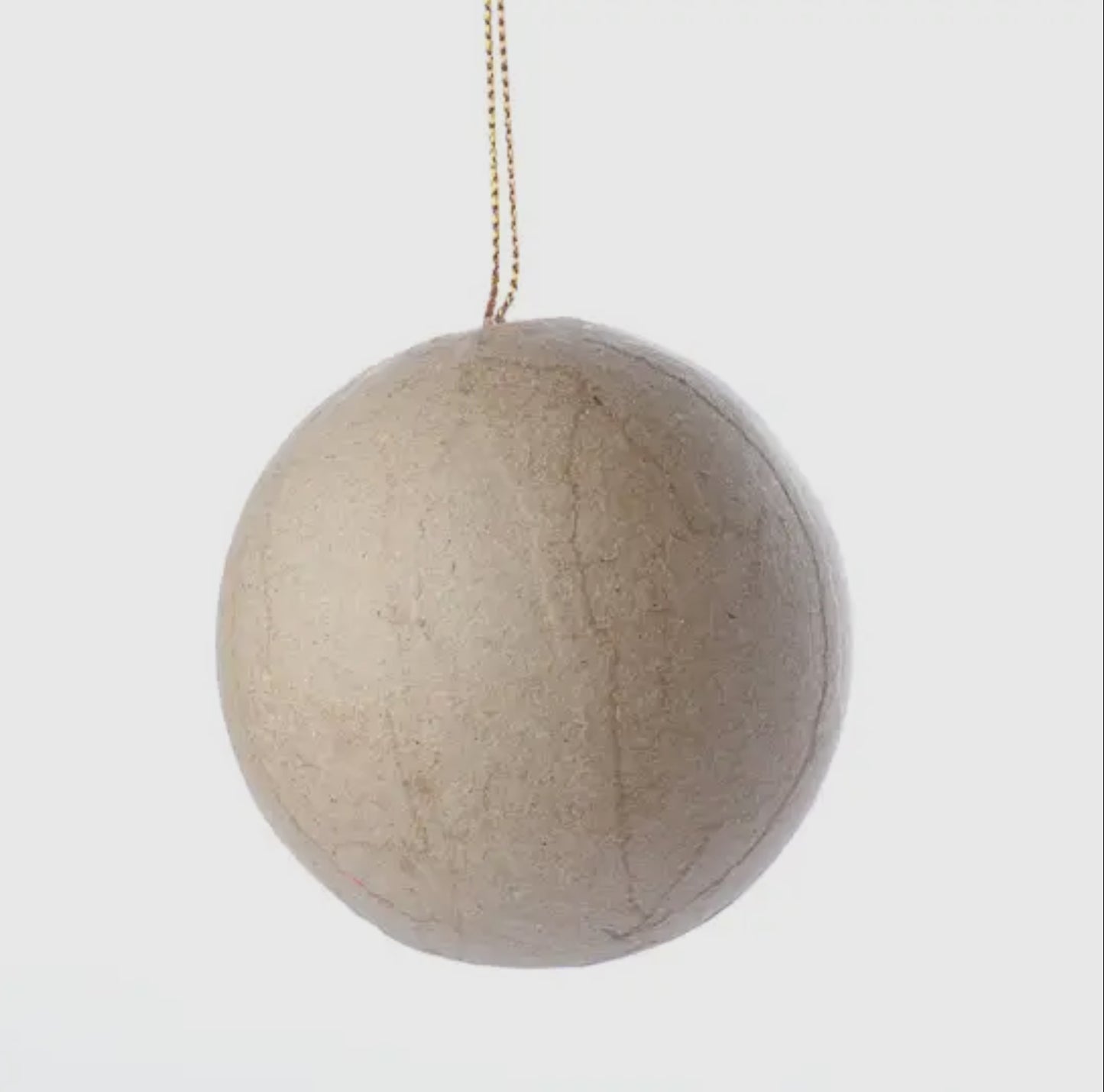 Paper Mache 2.5” Ball Ornament