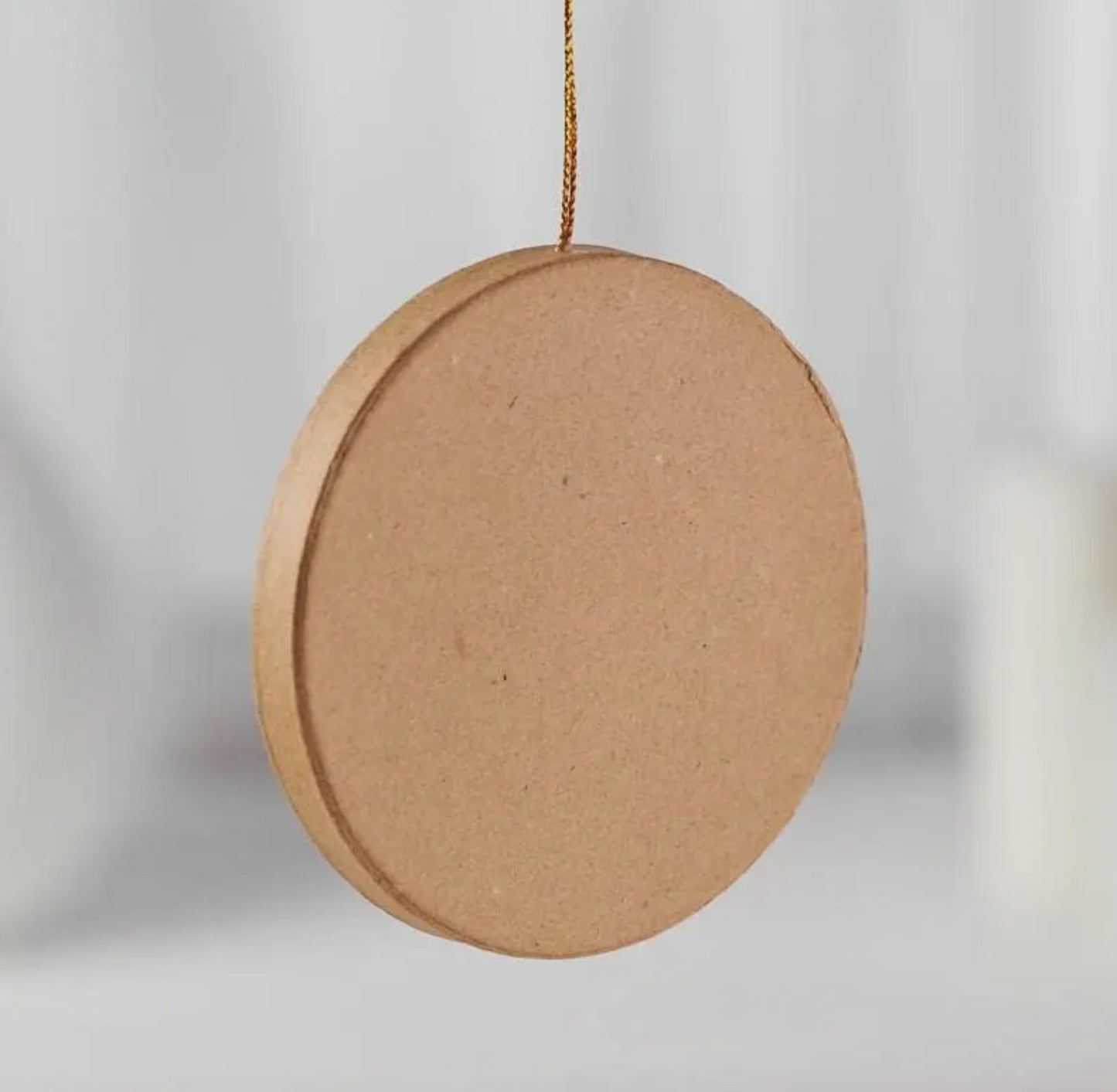 Paper Mache Blank Circle Ornament