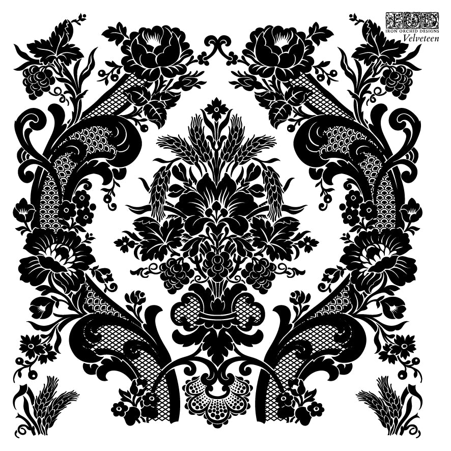 Velveteen 6x6 IOD Stamps