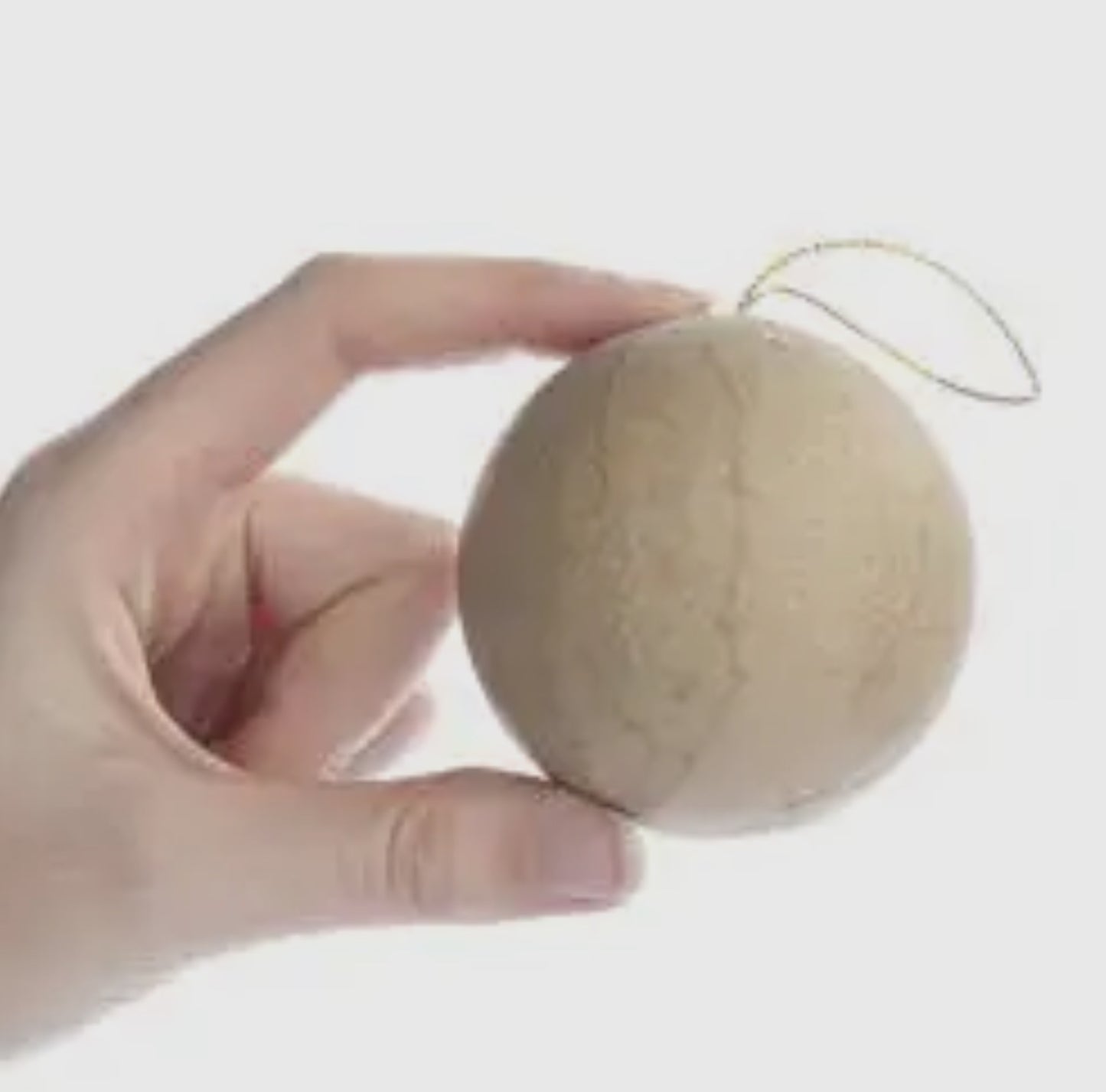 Paper Mache 2.5” Ball Ornament