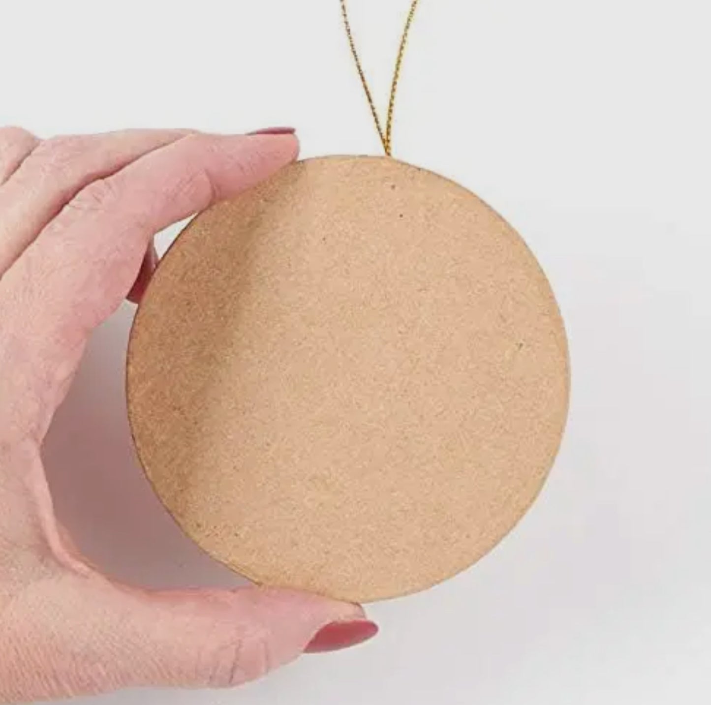 Paper Mache Blank Circle Ornament