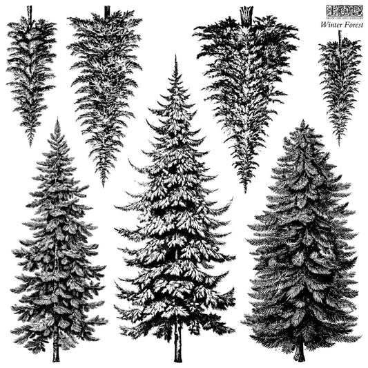 Winter Forest IOD Stamp - Retired