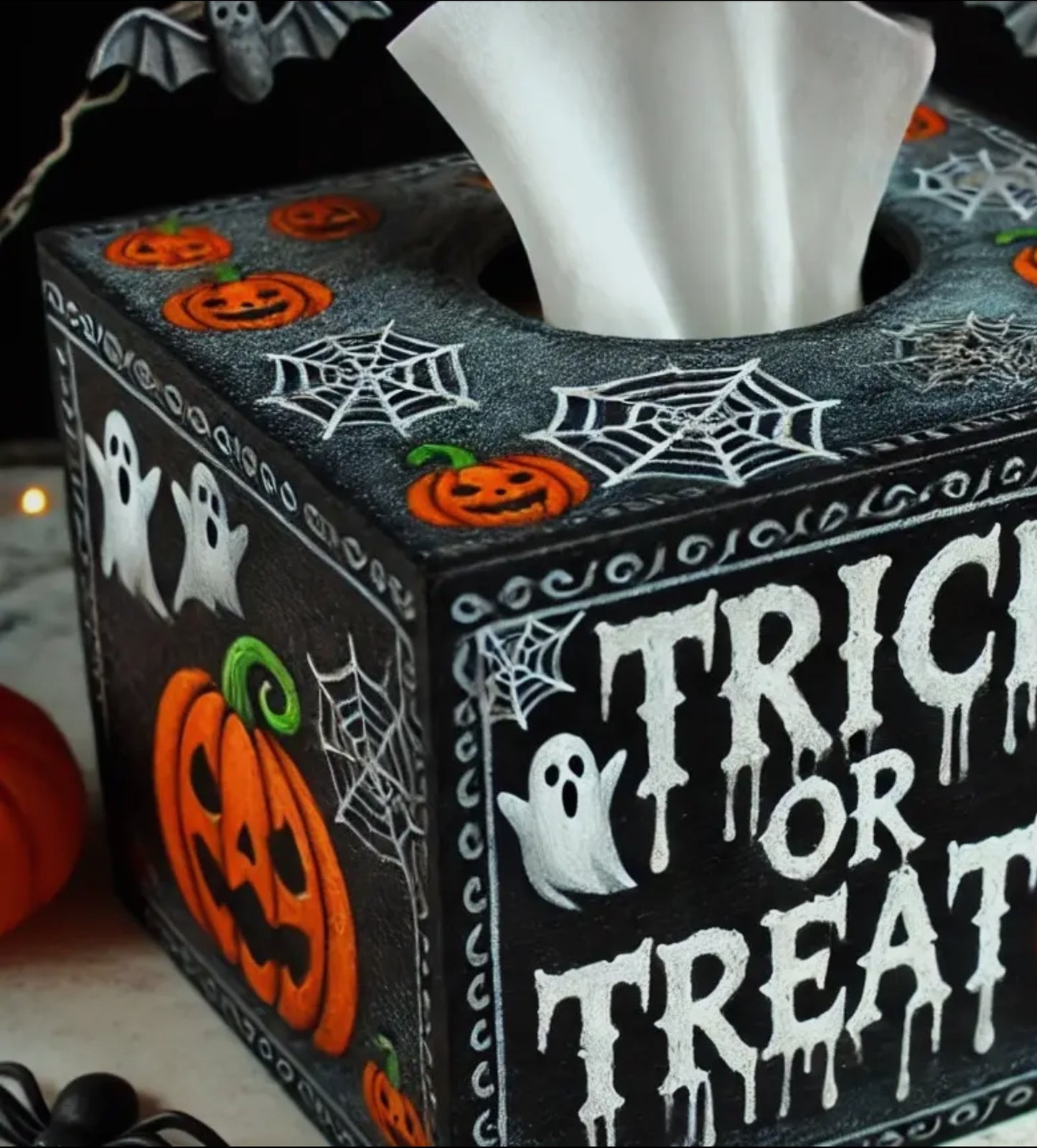Paper Mache Blank Tissue Box Cover