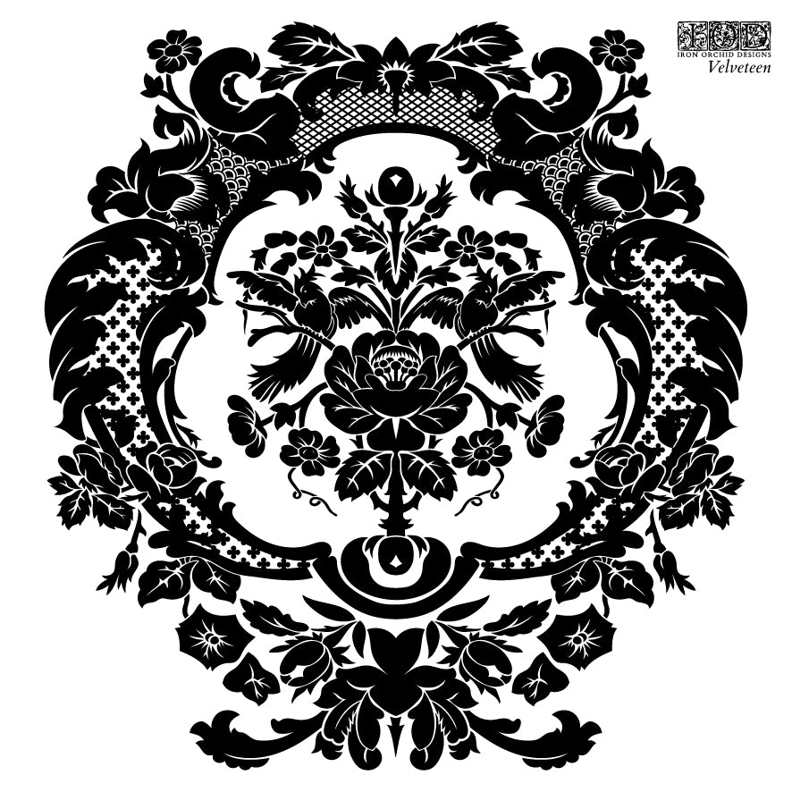 Velveteen 6x6 IOD Stamps