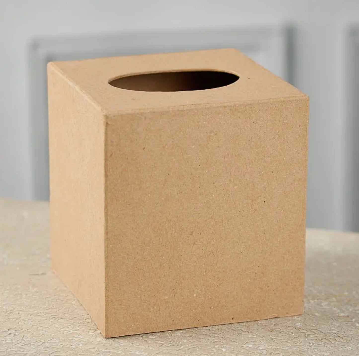Paper Mache Blank Tissue Box Cover