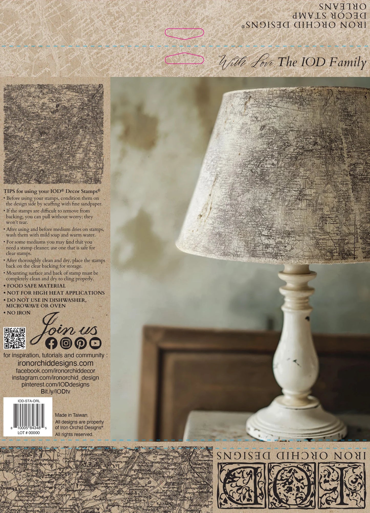 Orleans IOD 12x12 Stamp