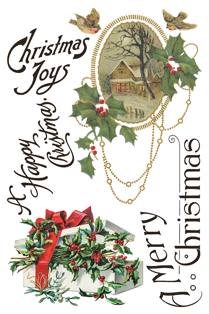 Christmas Joy IOD 8x12 Transfer Pad