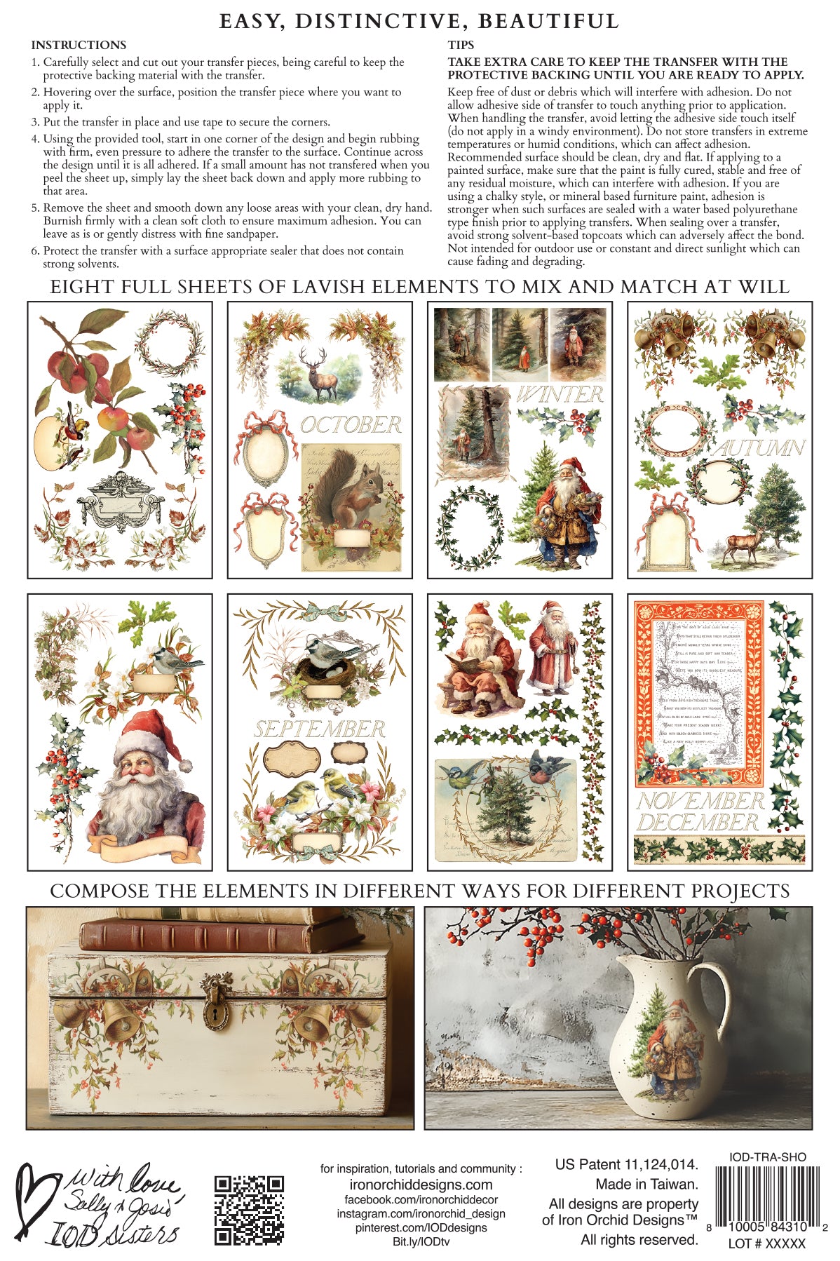 Santa’s Hollow IOD 8x12 Transfer Pad