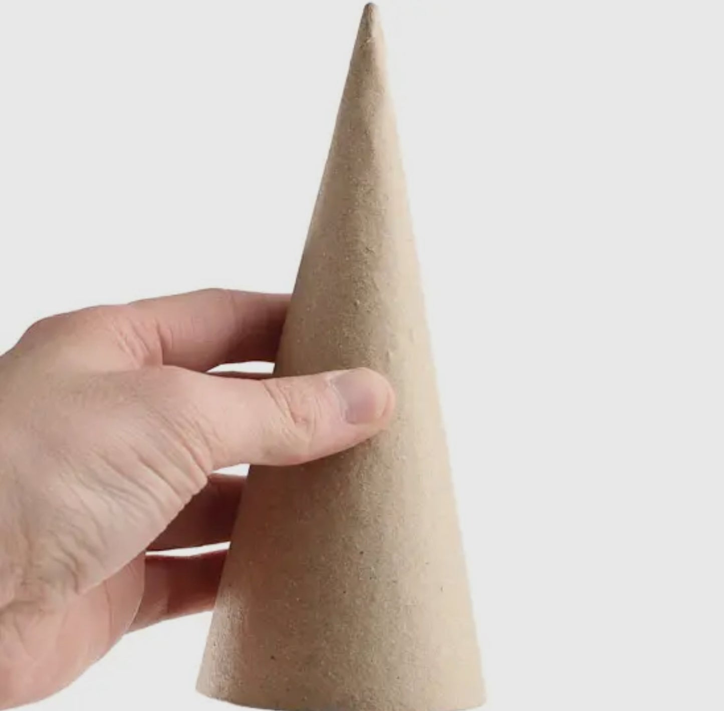 Paper Mache Cone 7” x 2 3/4”