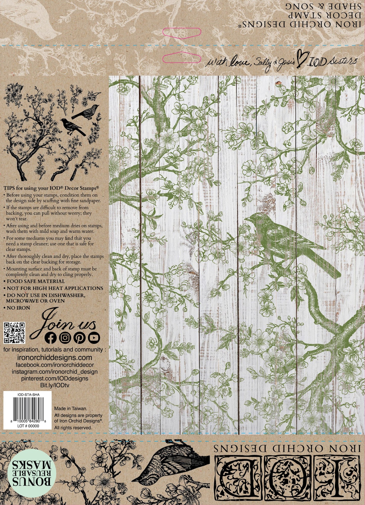 Shade & Song IOD Stamp