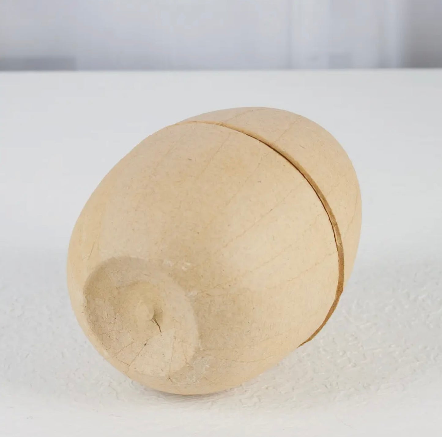 Paper Mache Fillable Egg 5”x3.5”