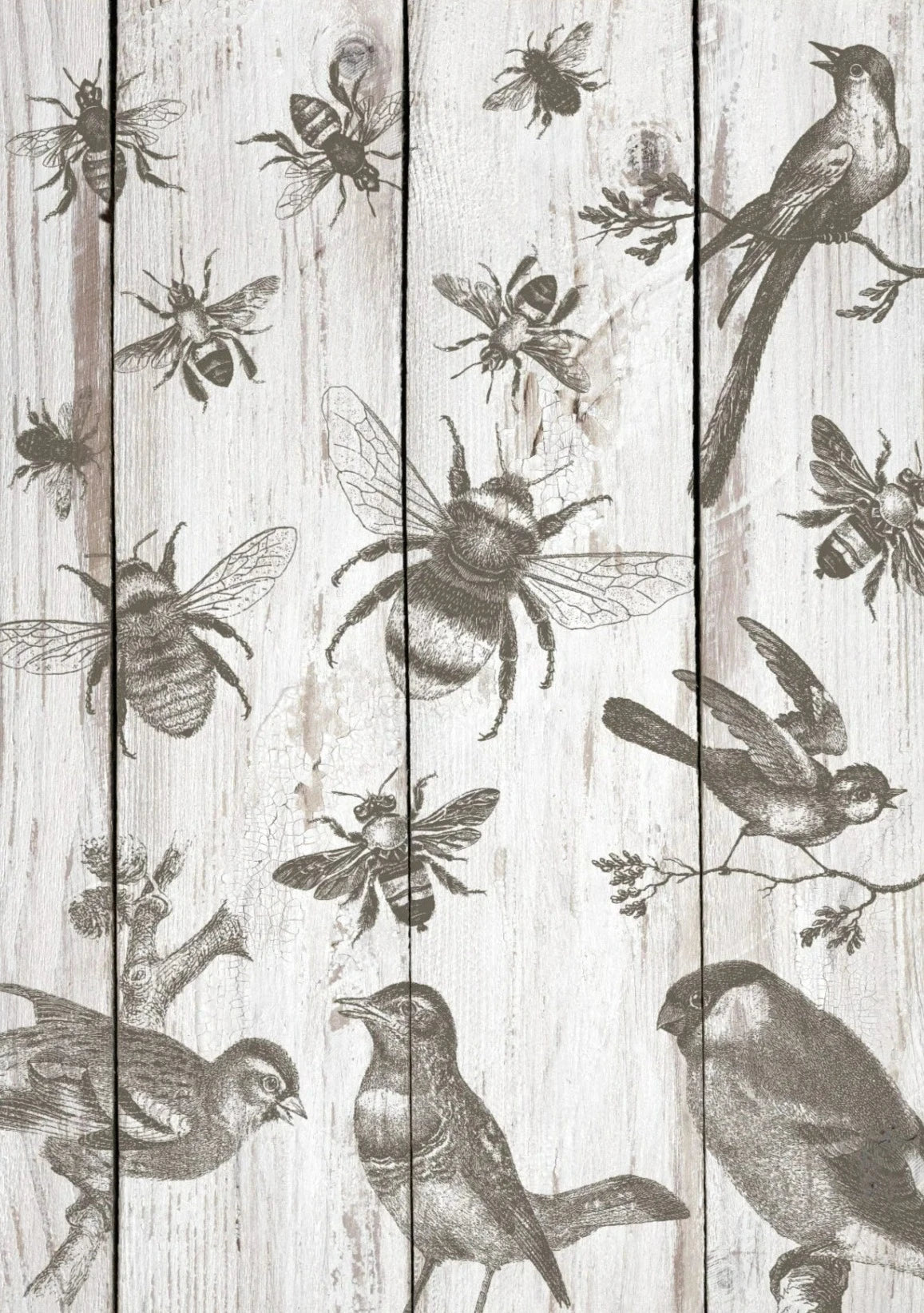 Birds & Bees IOD Stamp