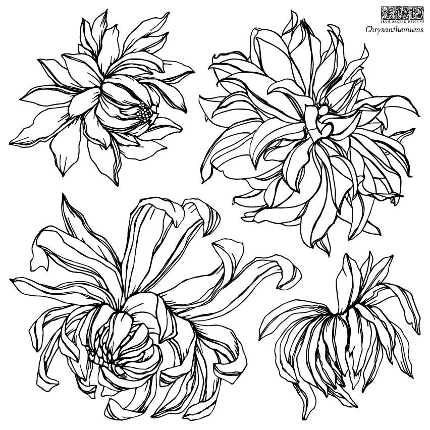 Chrysanthemum IOD Stamp