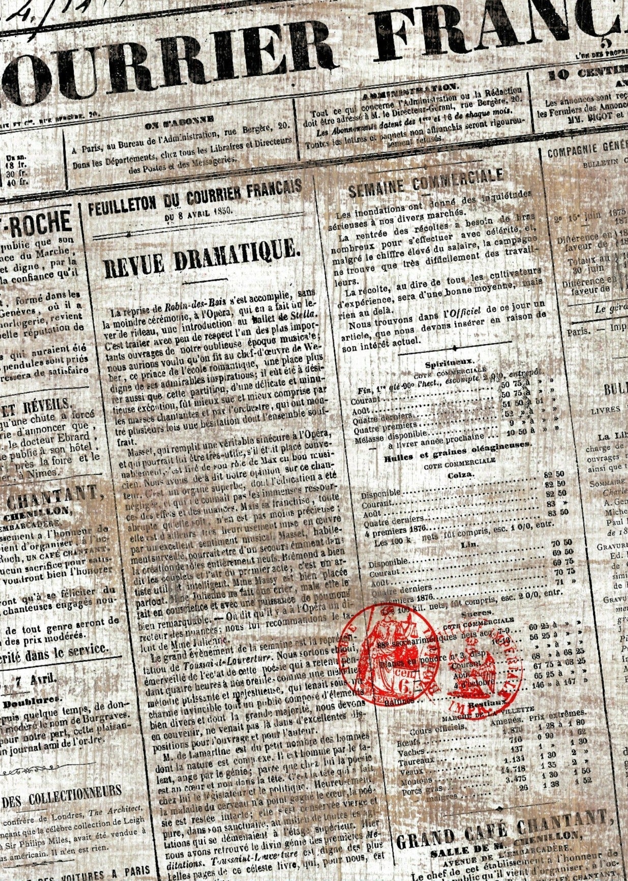 Le Courrier IOD Stamp - Retired