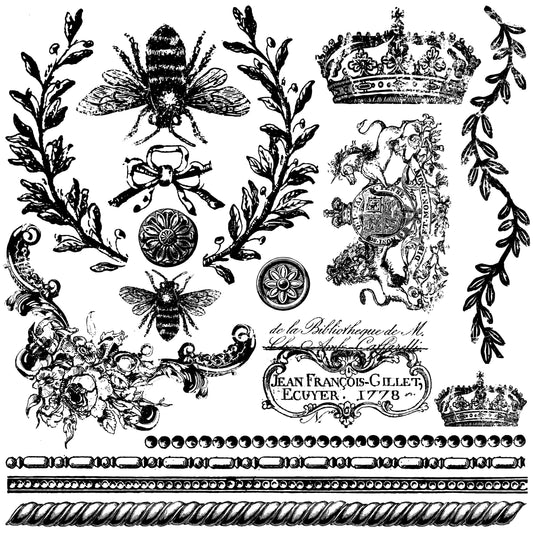 Queen Bee IOD Stamp