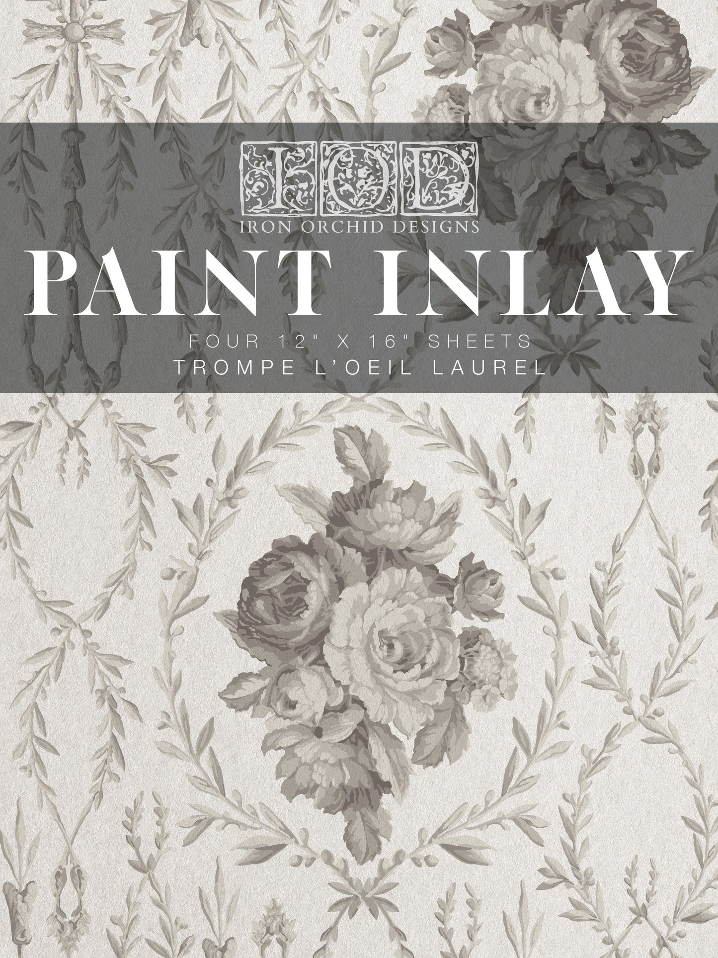 Trompe L'Oeil Laurel IOD Paint Inlay Pad