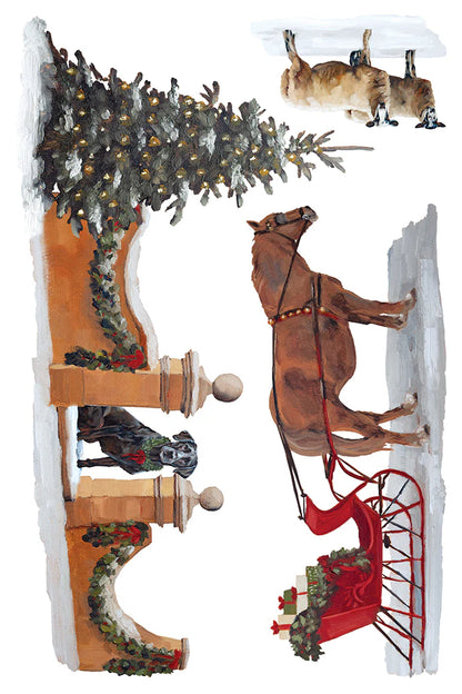 A Cotswold Christmas IOD Transfer 8x12 Pad