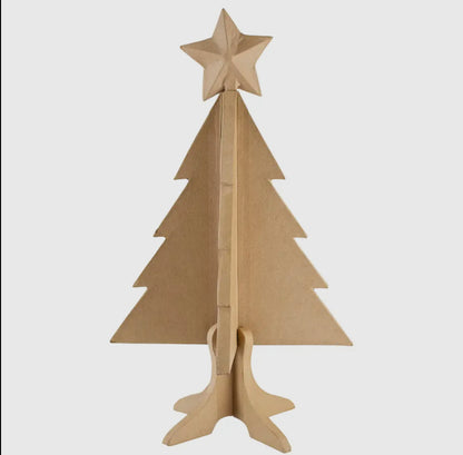 Paper Mache Foldable Tree with Box