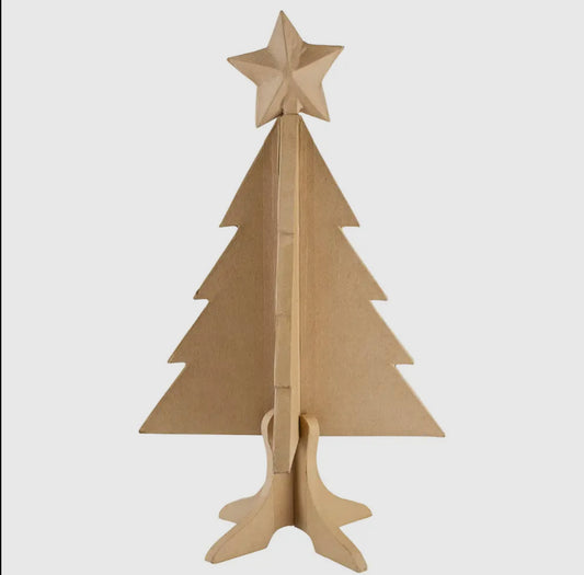 Paper Mache Foldable Tree with Box
