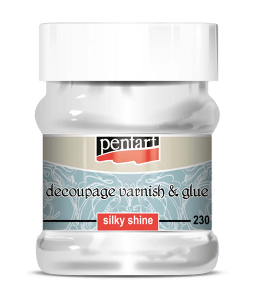 Decoupage Varnish & Glue by Pentart - Silky Shine - 230ml