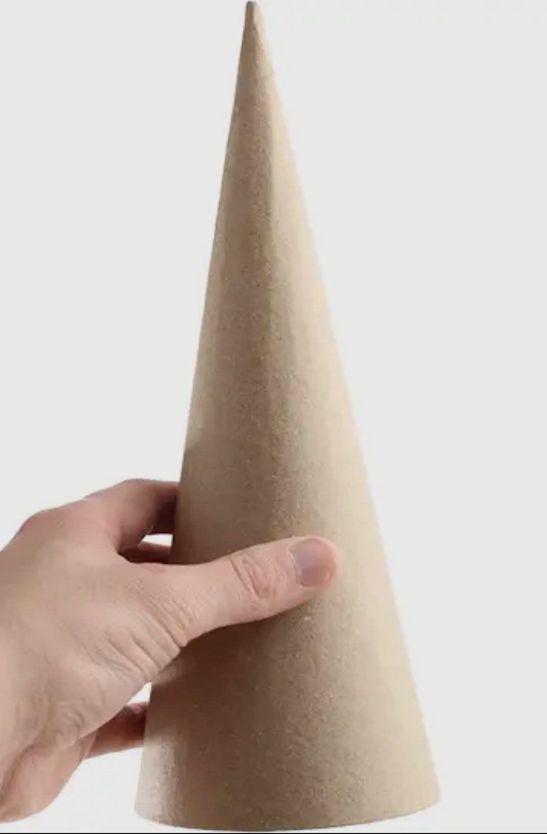 Paper Mache Cone 10.5” x 4”