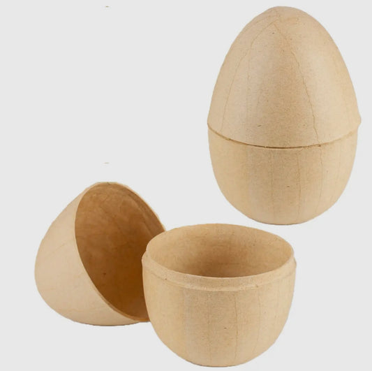 Paper Mache Easter Egg Fillable Box