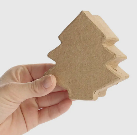 Paper Mache Christmas Tree Box