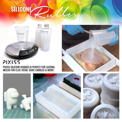 PIXISS Liquid Silicone Rubber For Mold Making - 21.16 oz. Ki