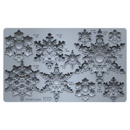 Snowflakes 6x10 IOD Mould