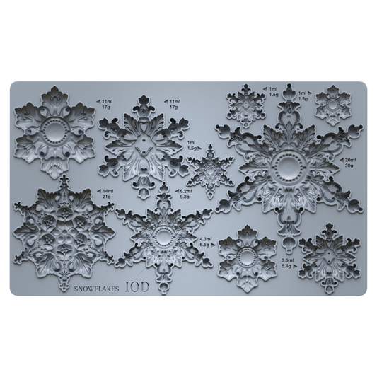 Snowflakes 6x10 IOD Mould
