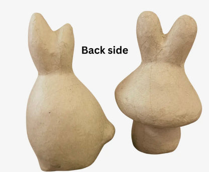Paper Mache Puffy Bunny Rabbits
