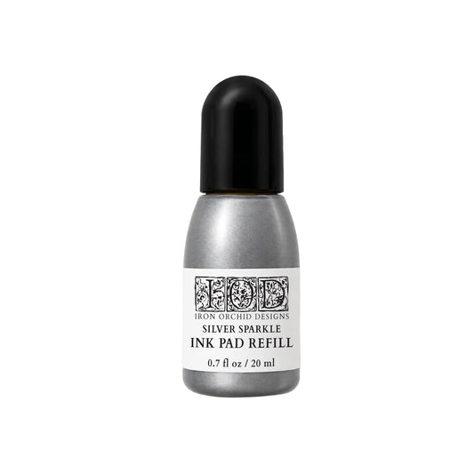 Silver Sparkle IOD Decor Ink Pad Refill