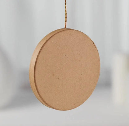 Paper Mache Blank Circle Ornament
