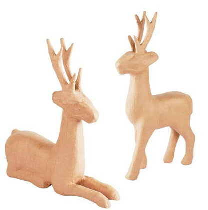 Paper Mache Large Deer (Set/2)