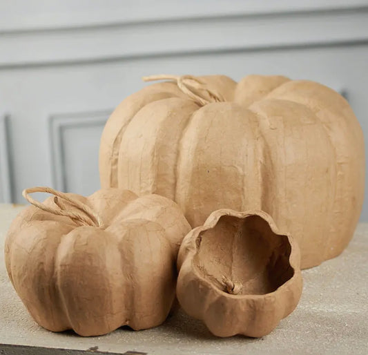 Paper Mache Pumpkins Set/3
