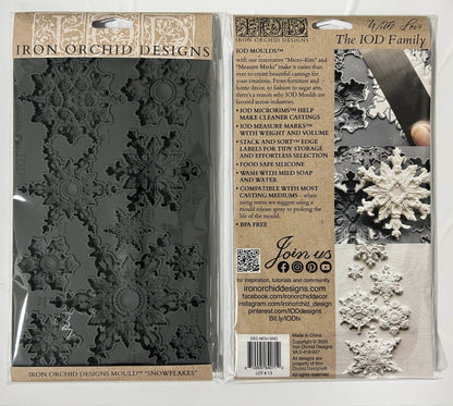 Snowflakes 6x10 IOD Mould