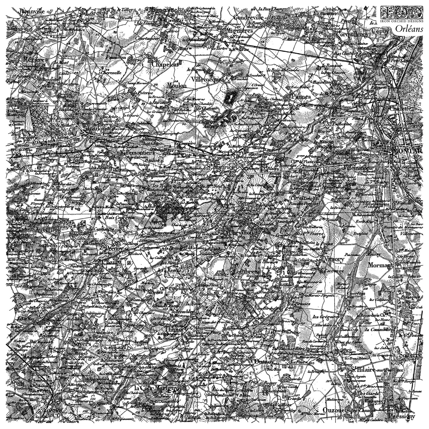 Orleans IOD 12x12 Stamp