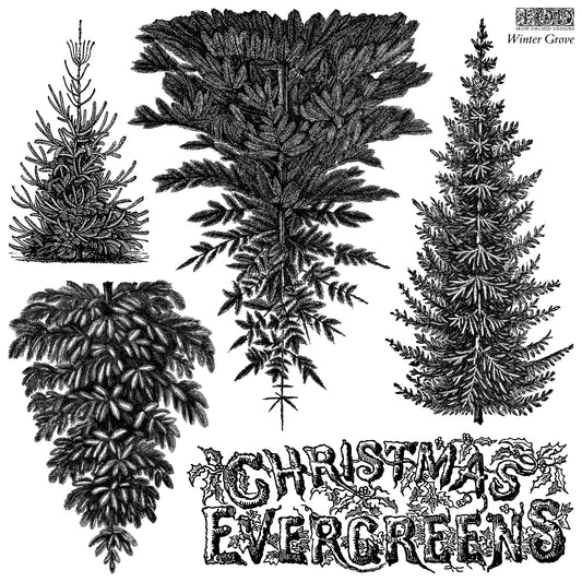 Winter Grove 12x12 IOD Stamp