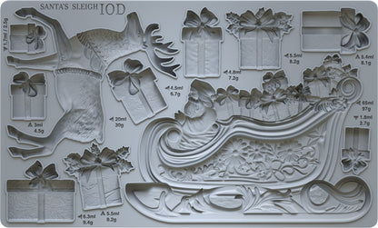 Santa’s Sleigh IOD Mould