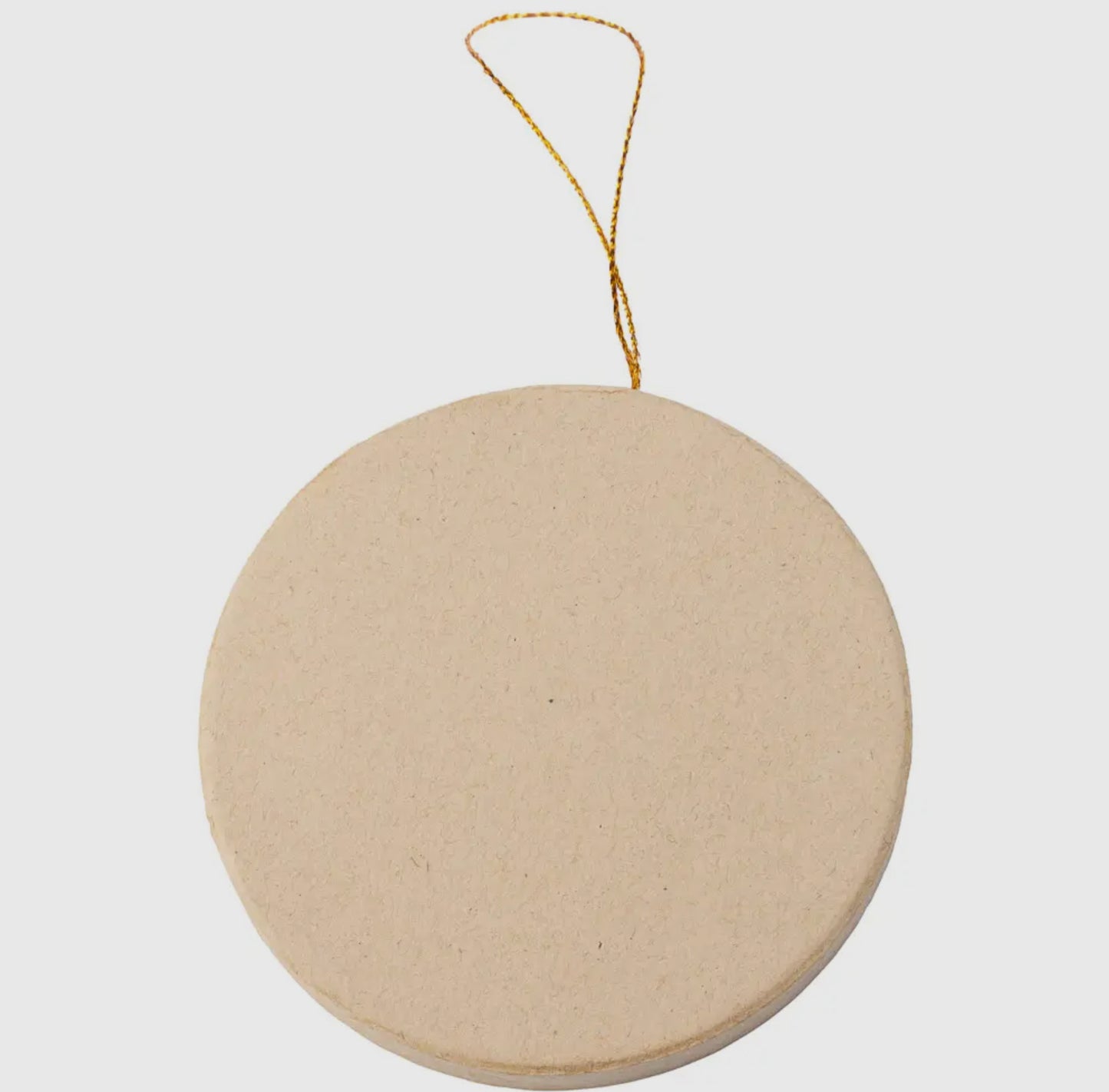 Paper Mache Blank Circle Ornament