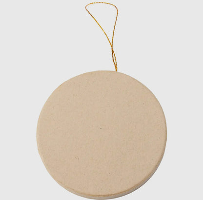 Paper Mache Blank Circle Ornament