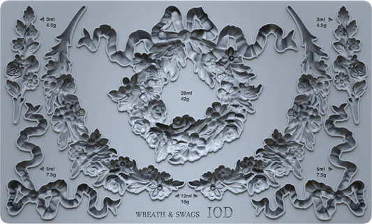 Wreath & Swags IOD Mould