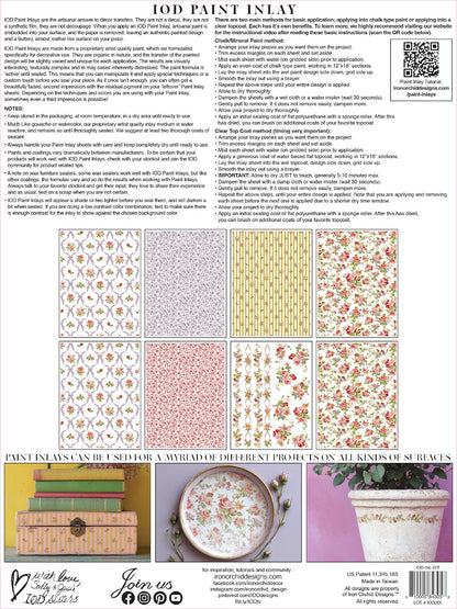 Ditsy Blooms IOD Inlay Pad