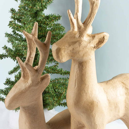 Paper Mache Large Deer (Set/2)