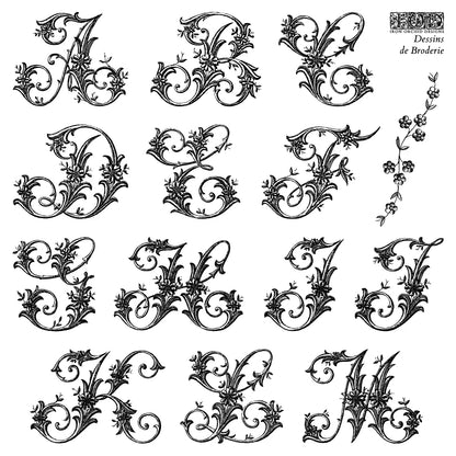 Dessins de Broderie IOD 6x6 Stamp Set