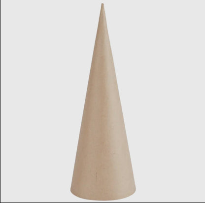 Paper Mache Cone 13 3/4” x 5”