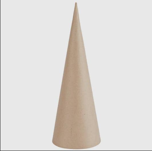 Paper Mache Cone 13 3/4” x 5”