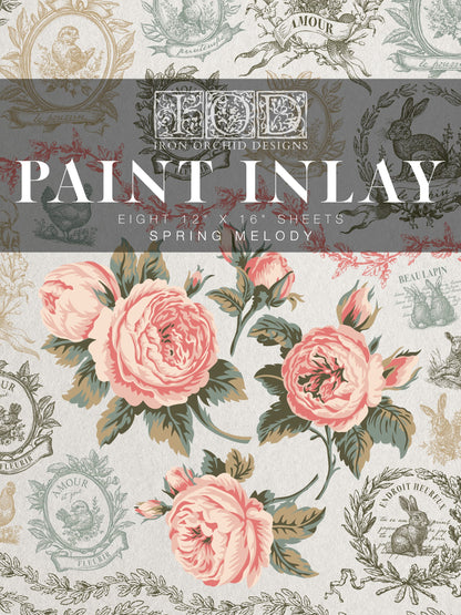 Spring Melody IOD Paint Inlay Pad